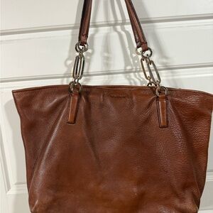 Coach Rich Brown Leather Tote
